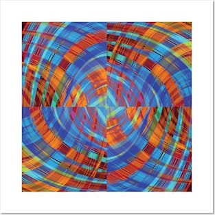 Cubed Ripple Plaid 5 Posters and Art